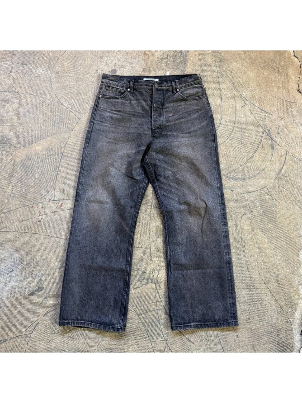 No Maintenance Haze Straight Leg Japanese Selvedge Denim Charcoal 36